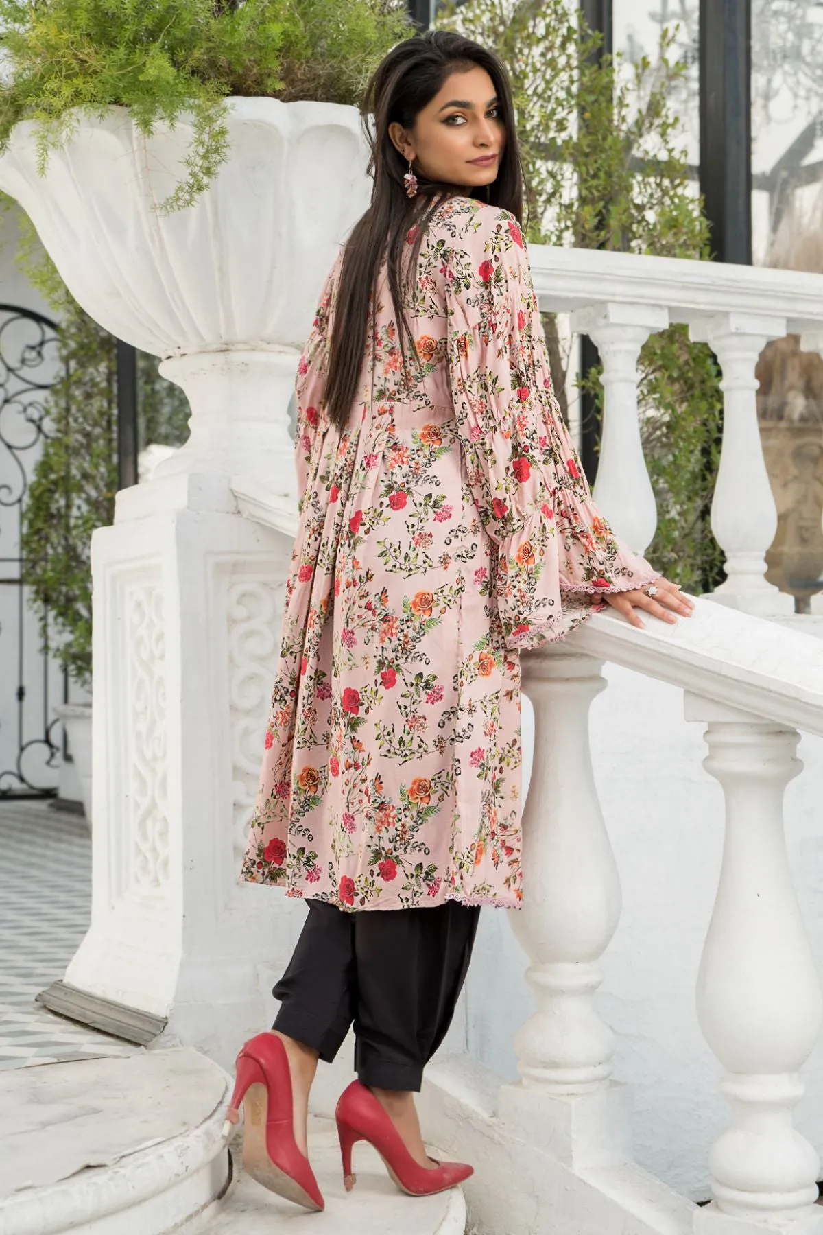 1PC Anarkali Digital Linen Shirt 51