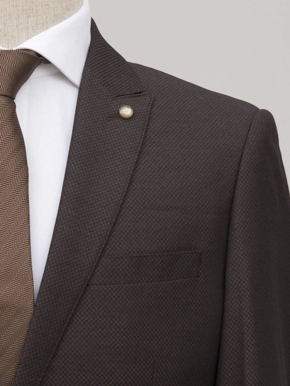 2 PIECE SUIT BROWN