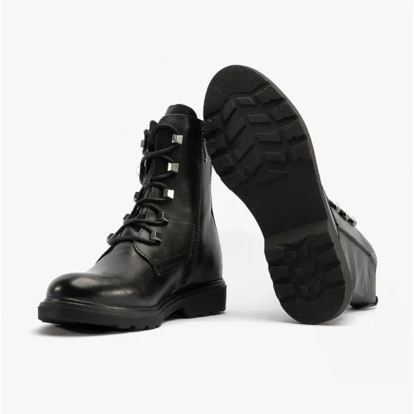 25276-29-022 Ladies Leather Boots Black Nappa