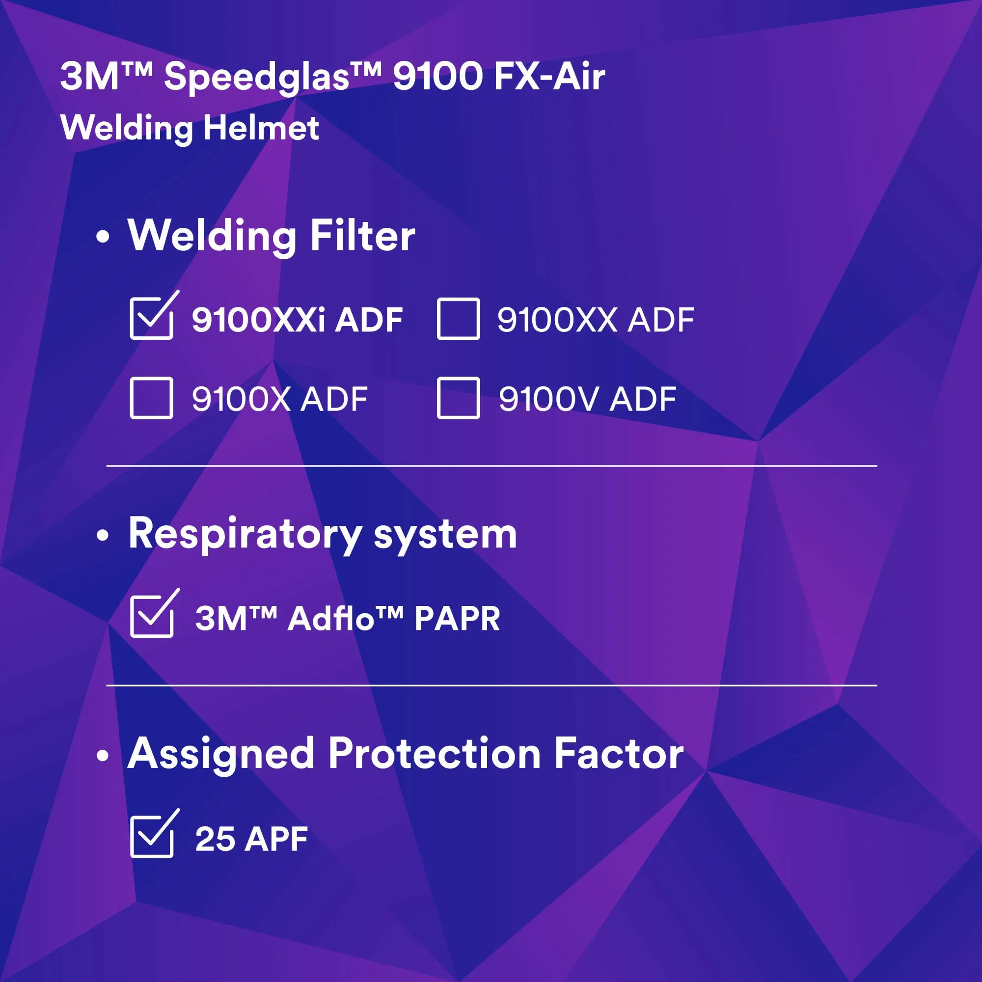 3M Adflo Powered Air Purifying Respirator HE System w 3M SpeedglasWelding Helmet