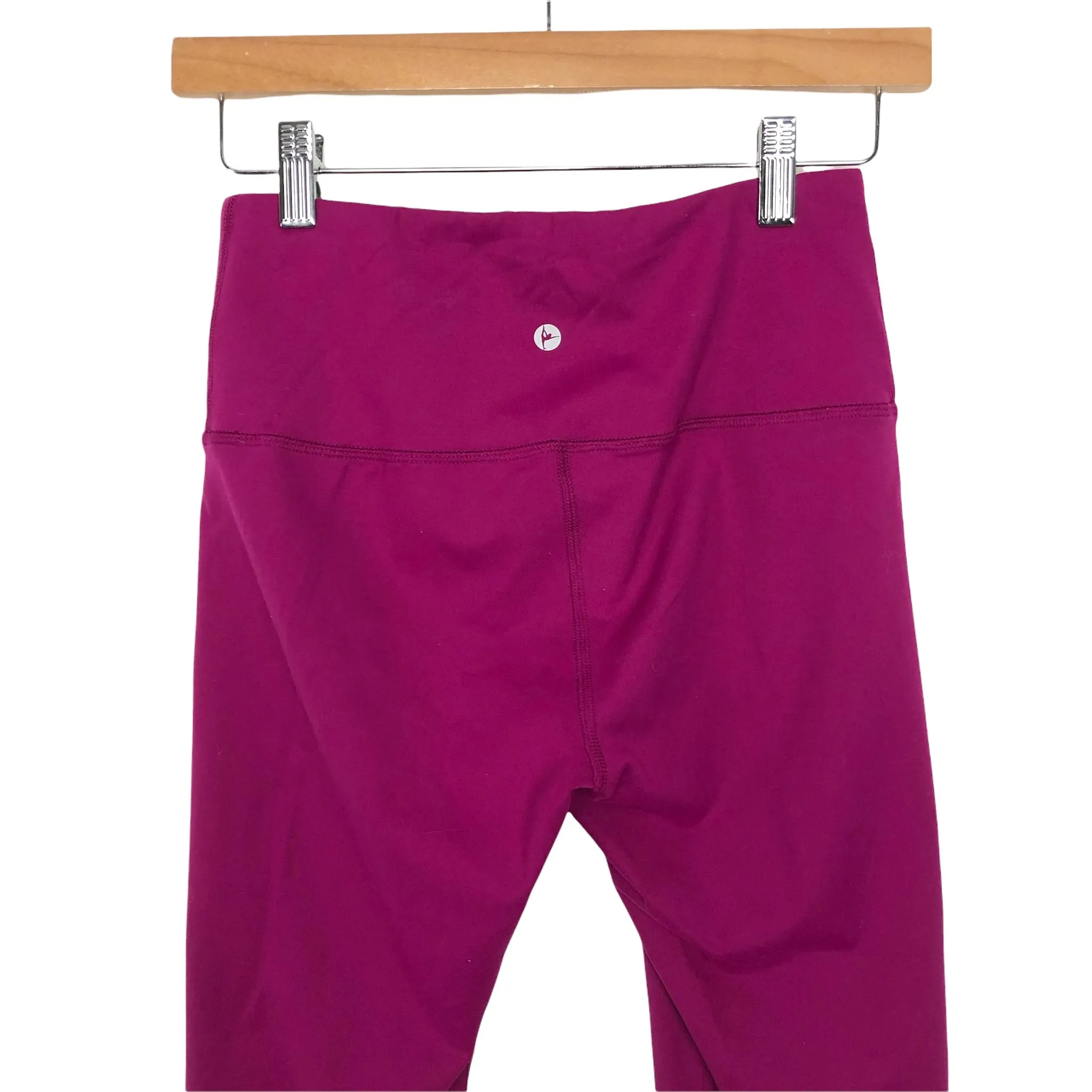 90 Degrees By Reflex Fuscia Capri Leggings- Size S (Inseam 22")