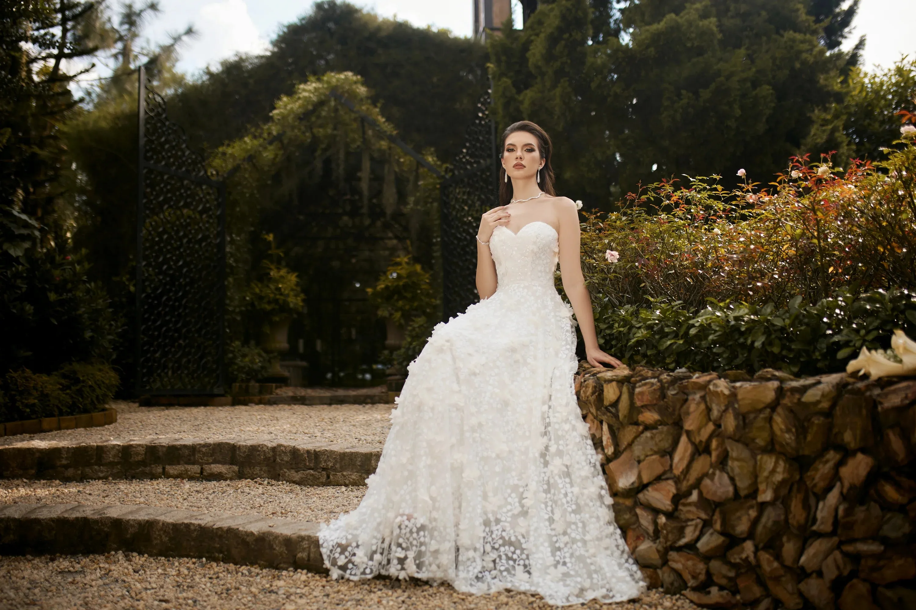 Adela Sweetheart Petal Ball Gown