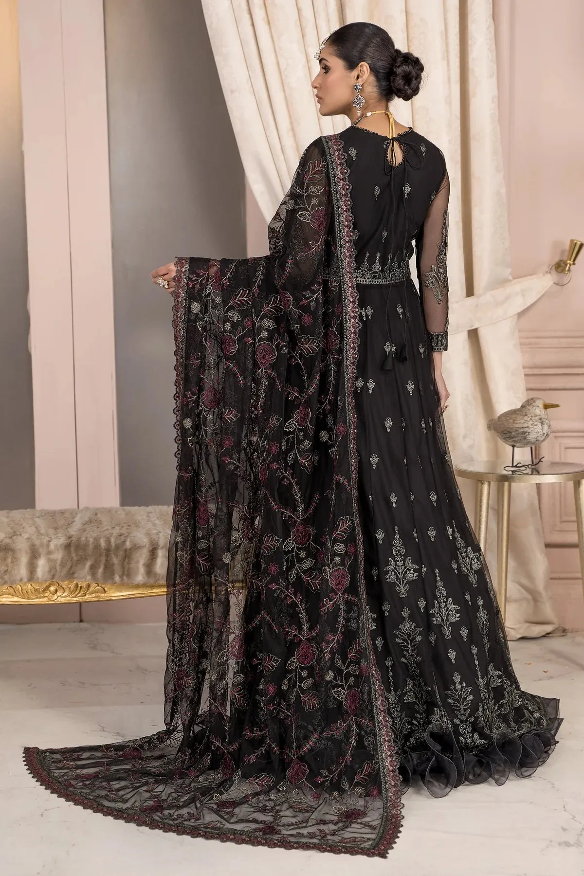 Afreen By Zarif Embroidered Net Unstitched 3 Piece Suit - 03