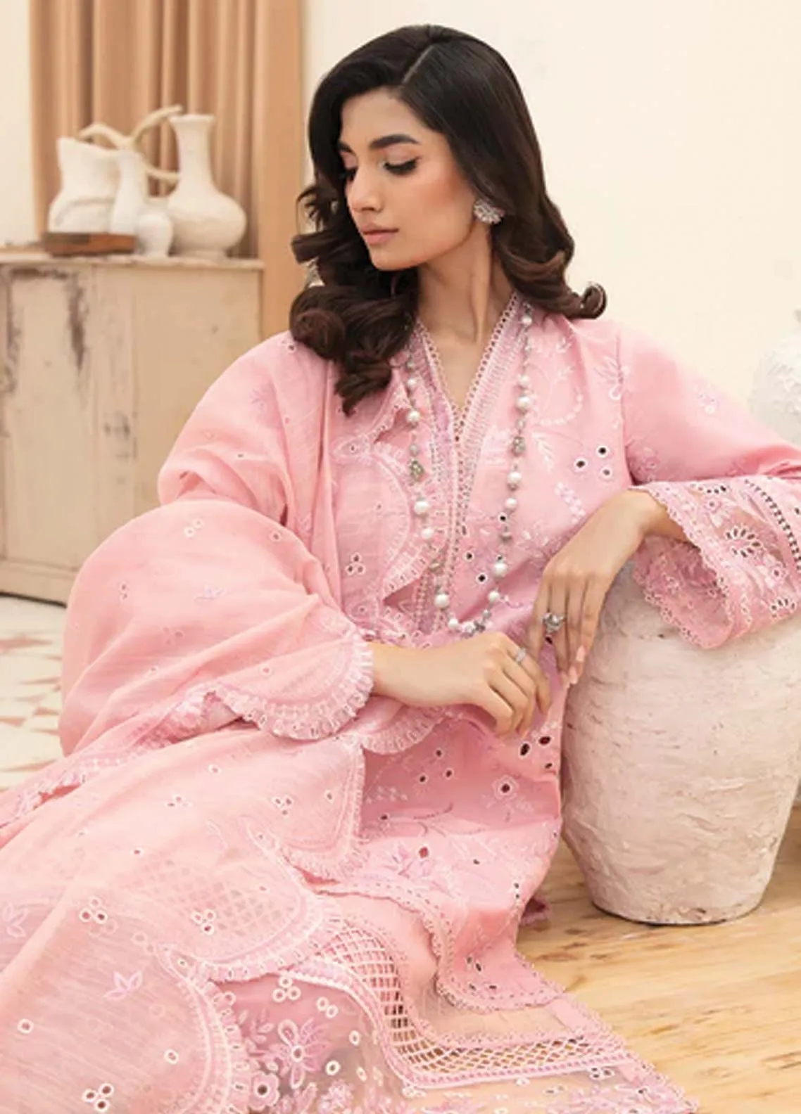 Afrozeh Embroidered Lawn Unstitched 3 Piece Suit - 02