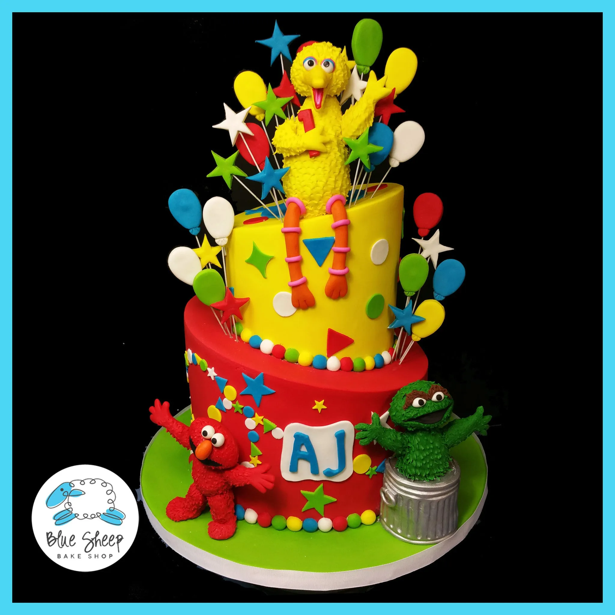 AJ's Sesame Street 1st Birthday Cake