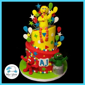 AJ's Sesame Street 1st Birthday Cake