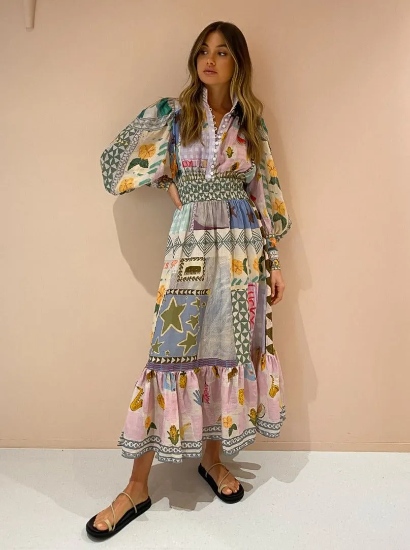 Alemais Emma Gale Shirtdress in Multi