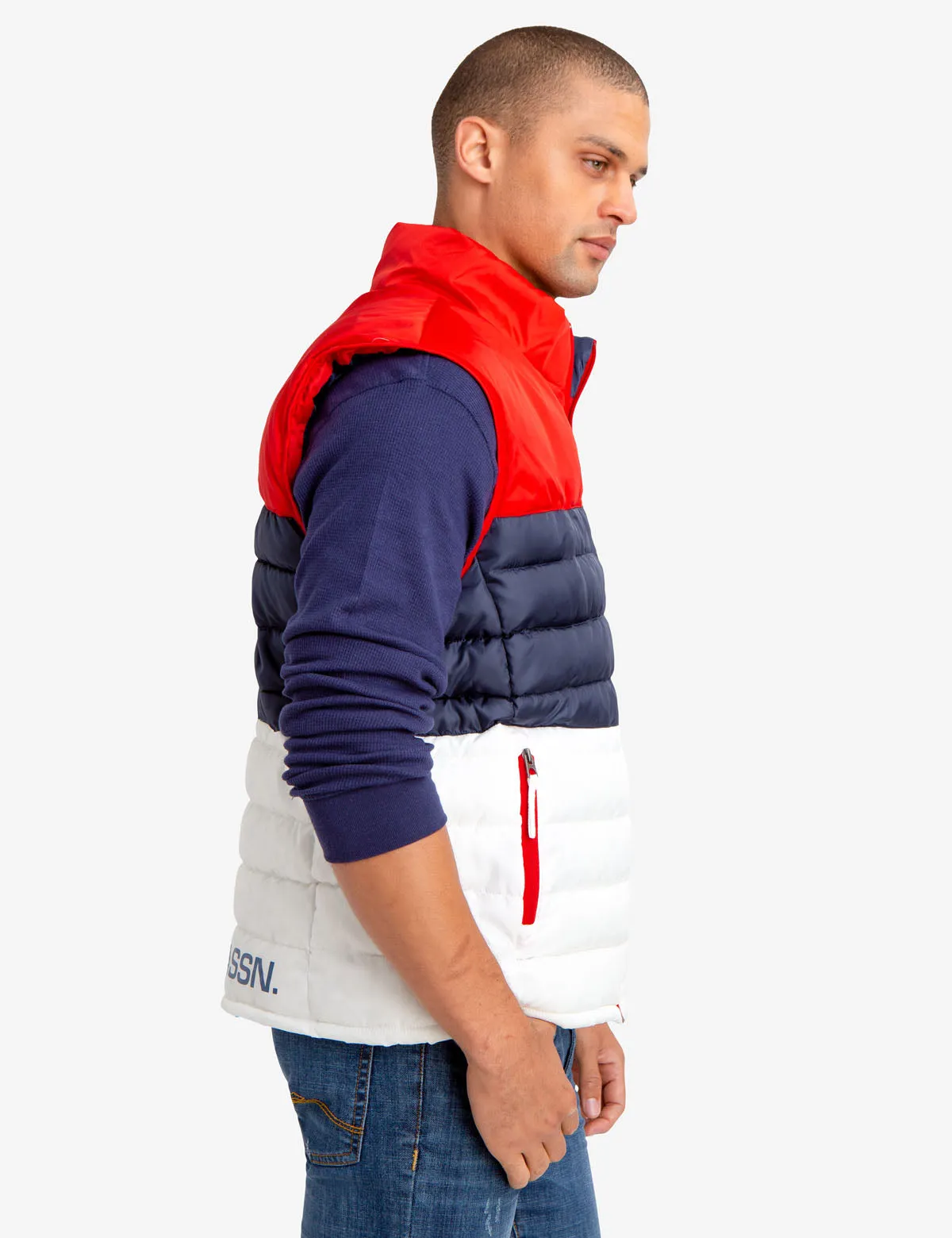 AMERICAN FLAG PUFFER VEST