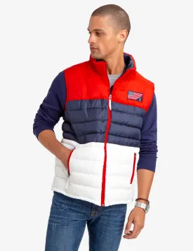 AMERICAN FLAG PUFFER VEST