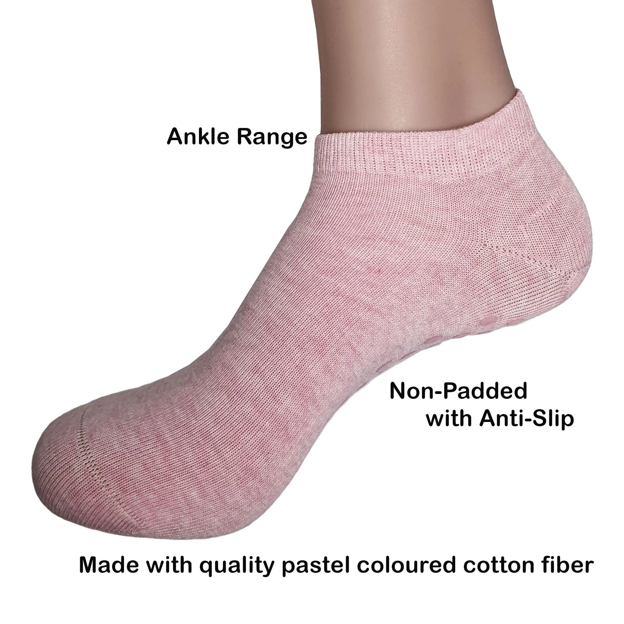 Anti-Slip Ankle Socks (Non-Padded)