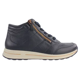 Ara Ladies Hi Top Trainers - 24808-17 - Navy