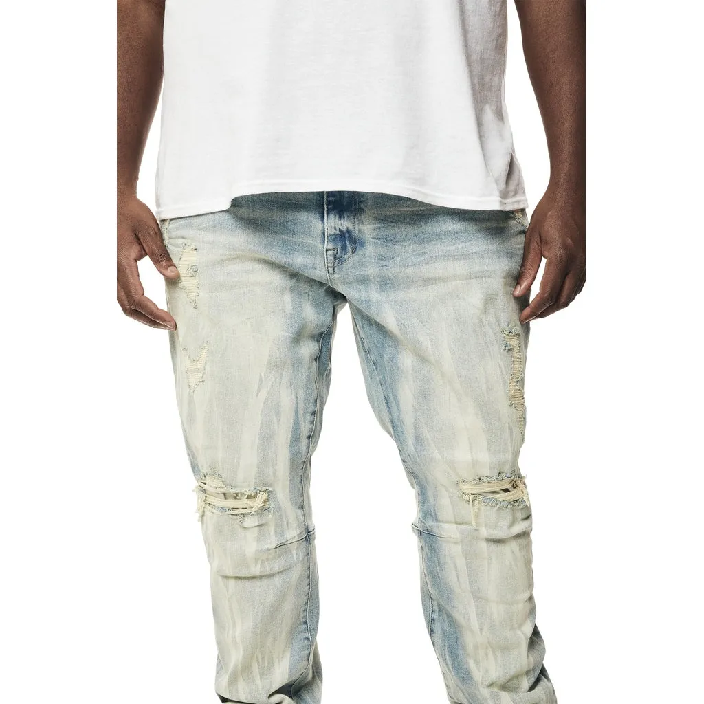 Big and Tall - Rooting Effect Denim Jeans - Seville Blue