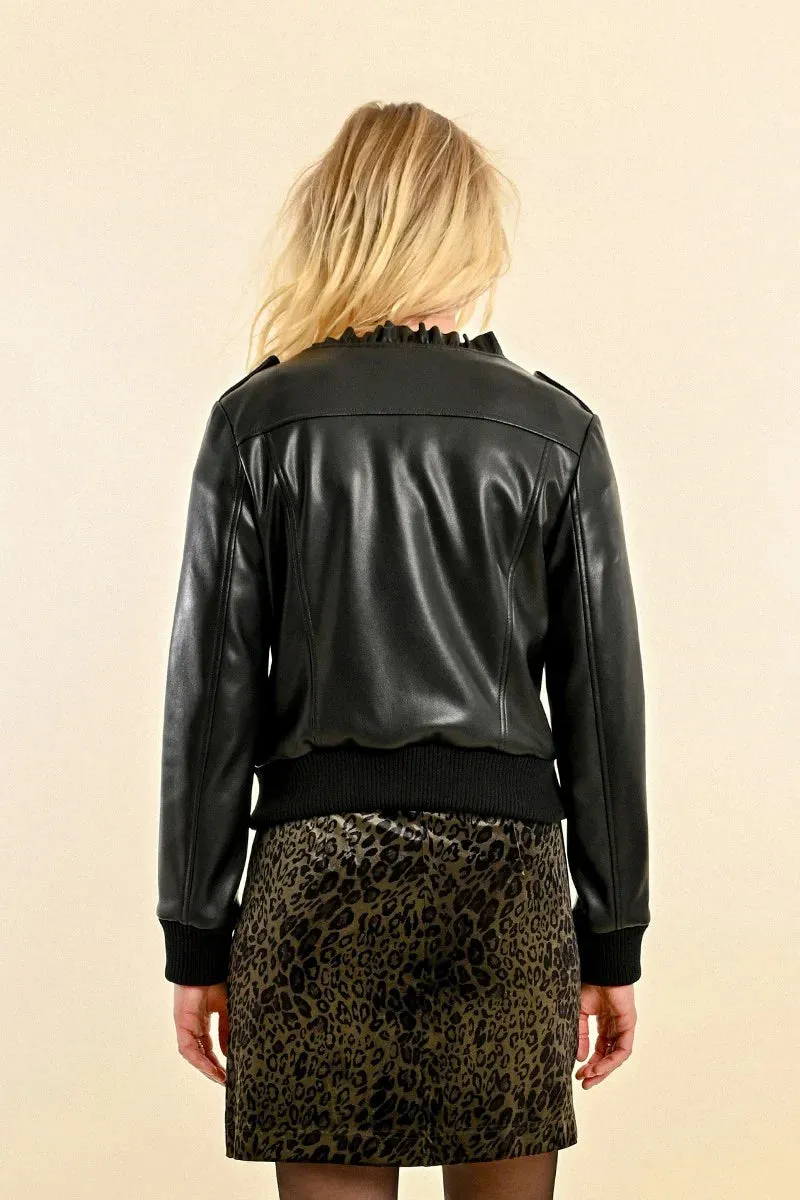 Black Faux Leather Jacket