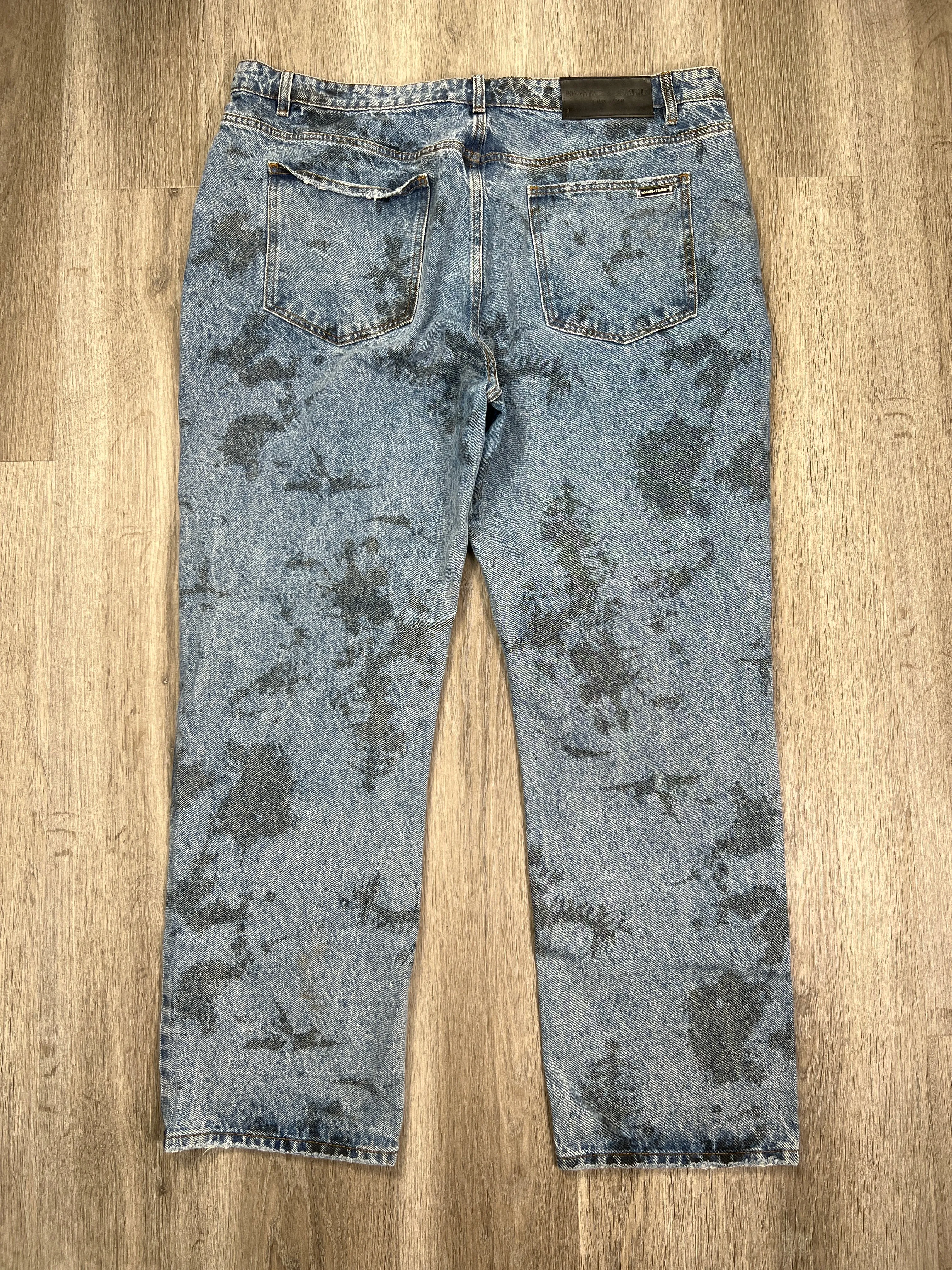 Blue Denim Jeans Boot Cut HOMME   FEMME, Size 42