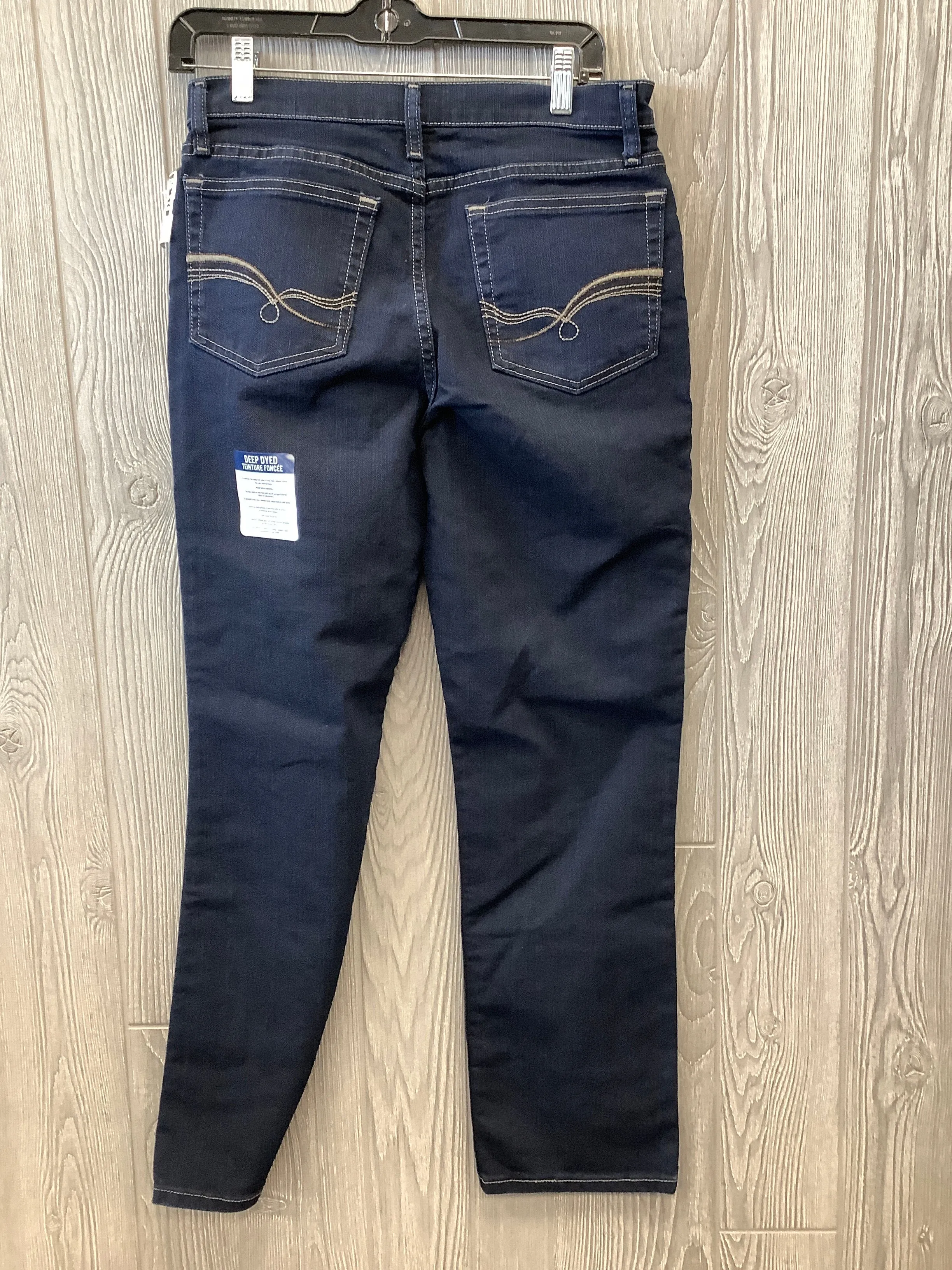 Blue Denim Jeans Straight Riders, Size 10petite