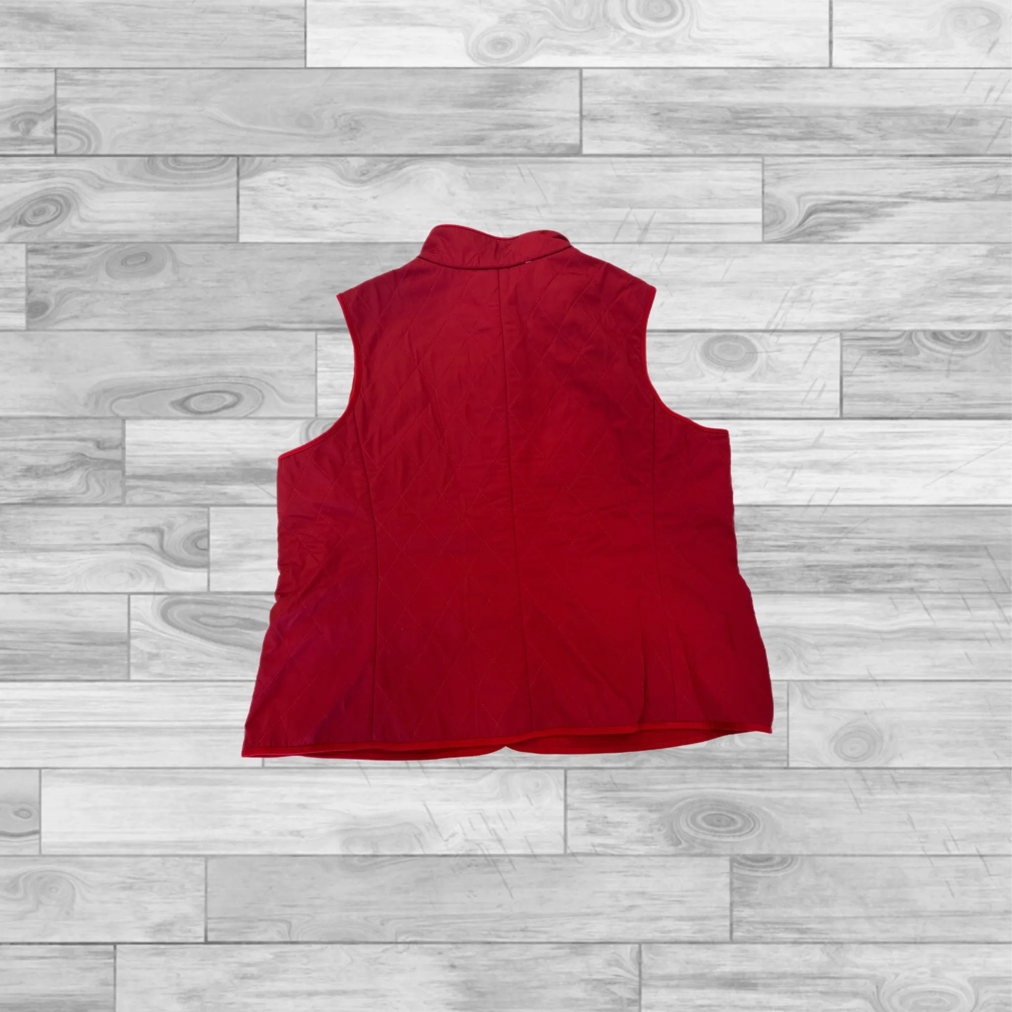 Burgundy Vest Other Talbots, Size Xl