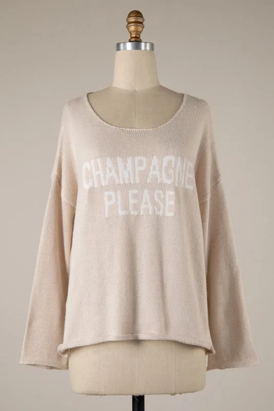 'Champagne Please' Sweater