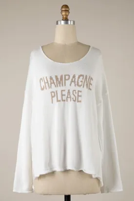 'Champagne Please' Sweater