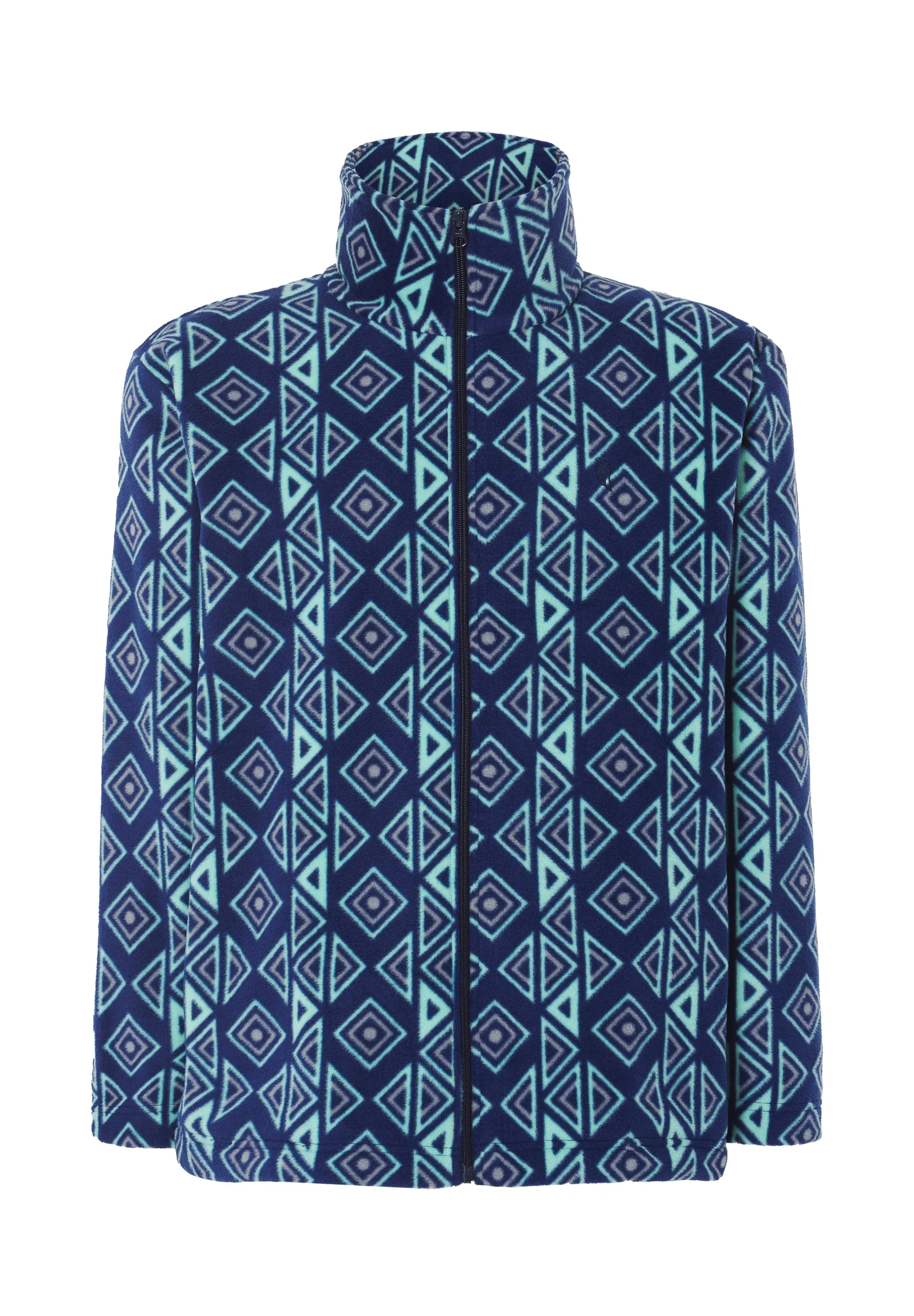 Chaqueta de Pijama Hombre Polar de Invierno Premium Estampado - Azul 0500_20