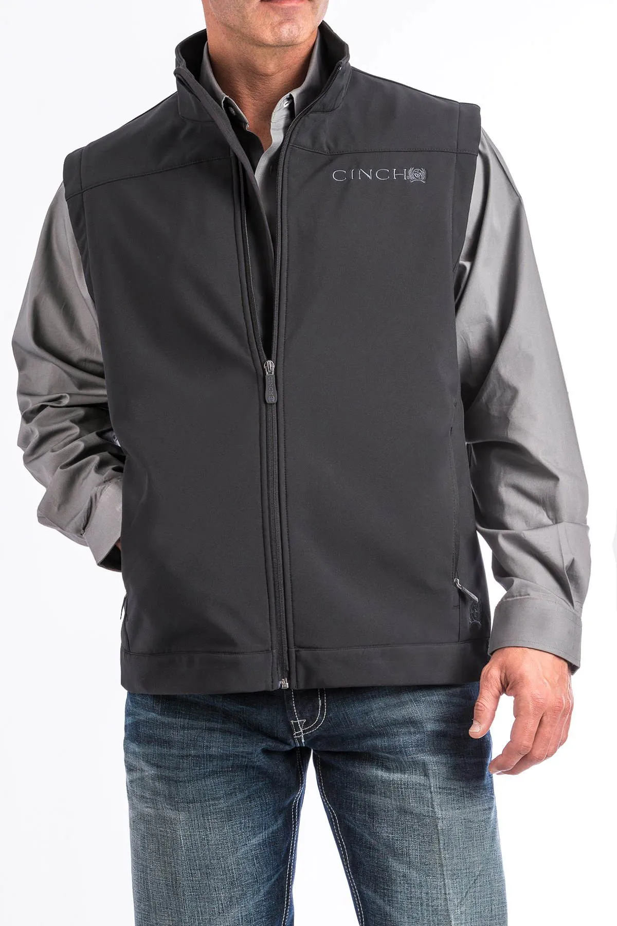 Cinch Men's Bonded Zip Up Vest