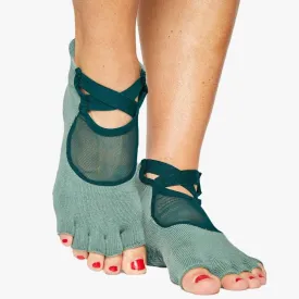 Clean Cut Toeless Grip Sock - Green