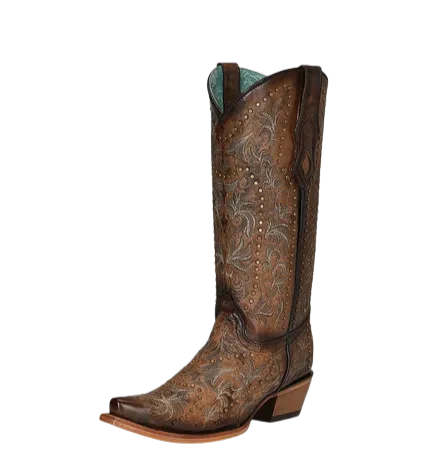 Corral Ladies' Maple Embroidered Boot