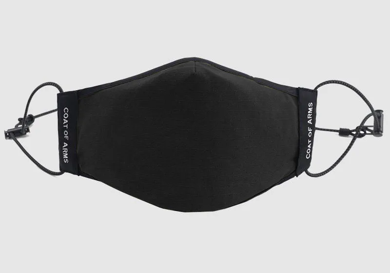 Cotton Ripstop Face Mask - Black