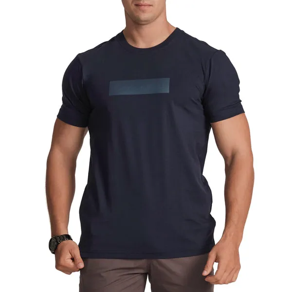 Crew Neck Slim Fit T-Shirt-Blue Depths