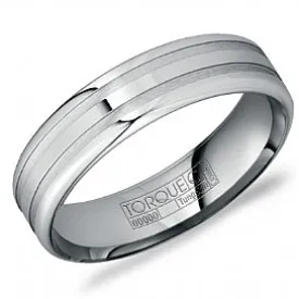 Crown Ring - Torque - Tungsten Wedding Band TU-0014