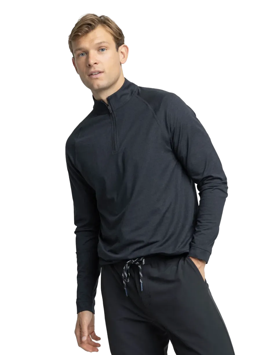 Cruiser 1/4 Zip Hthr Caviar Black