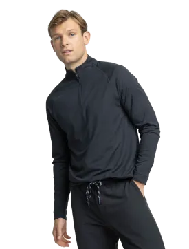 Cruiser 1/4 Zip Hthr Caviar Black