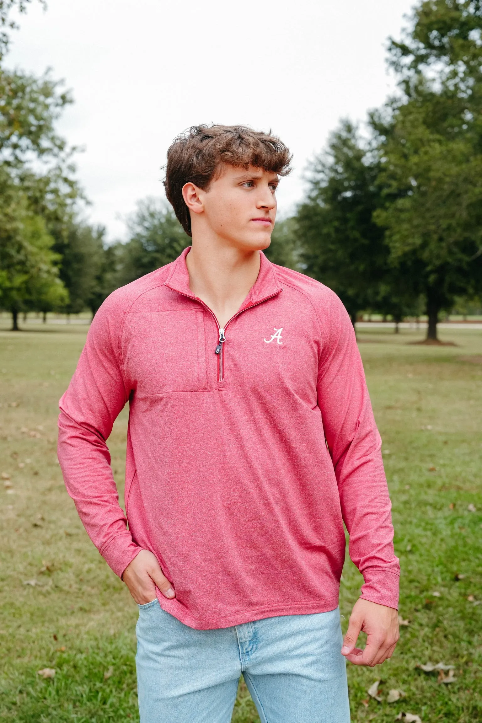 Cutter & Buck Adapt Eco Heather 1/4 Zip UA