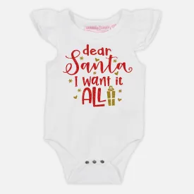 Dear Santa I want It All - Vinyl - Custom