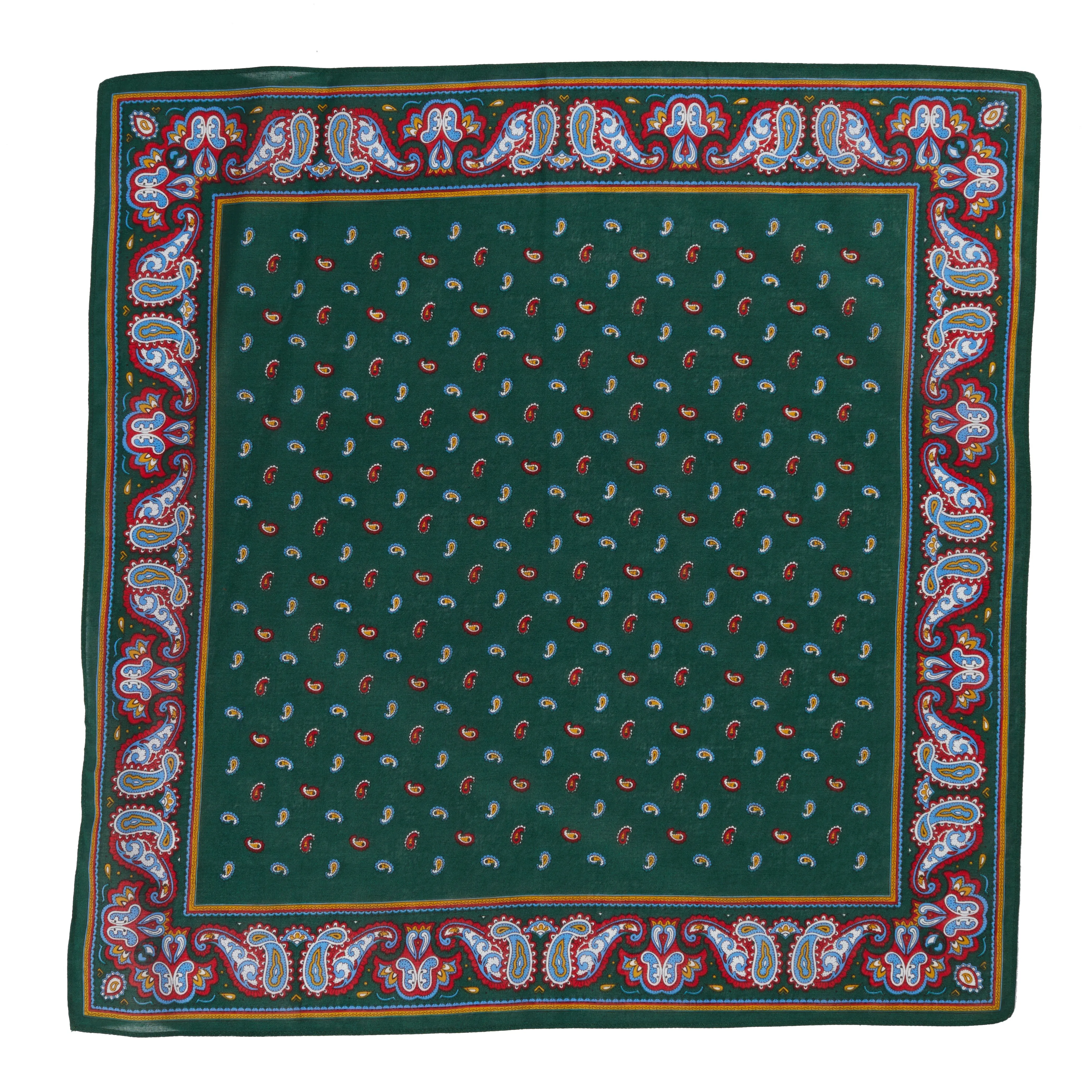 Decorative 'Paisley' Border Men's Handkerchief