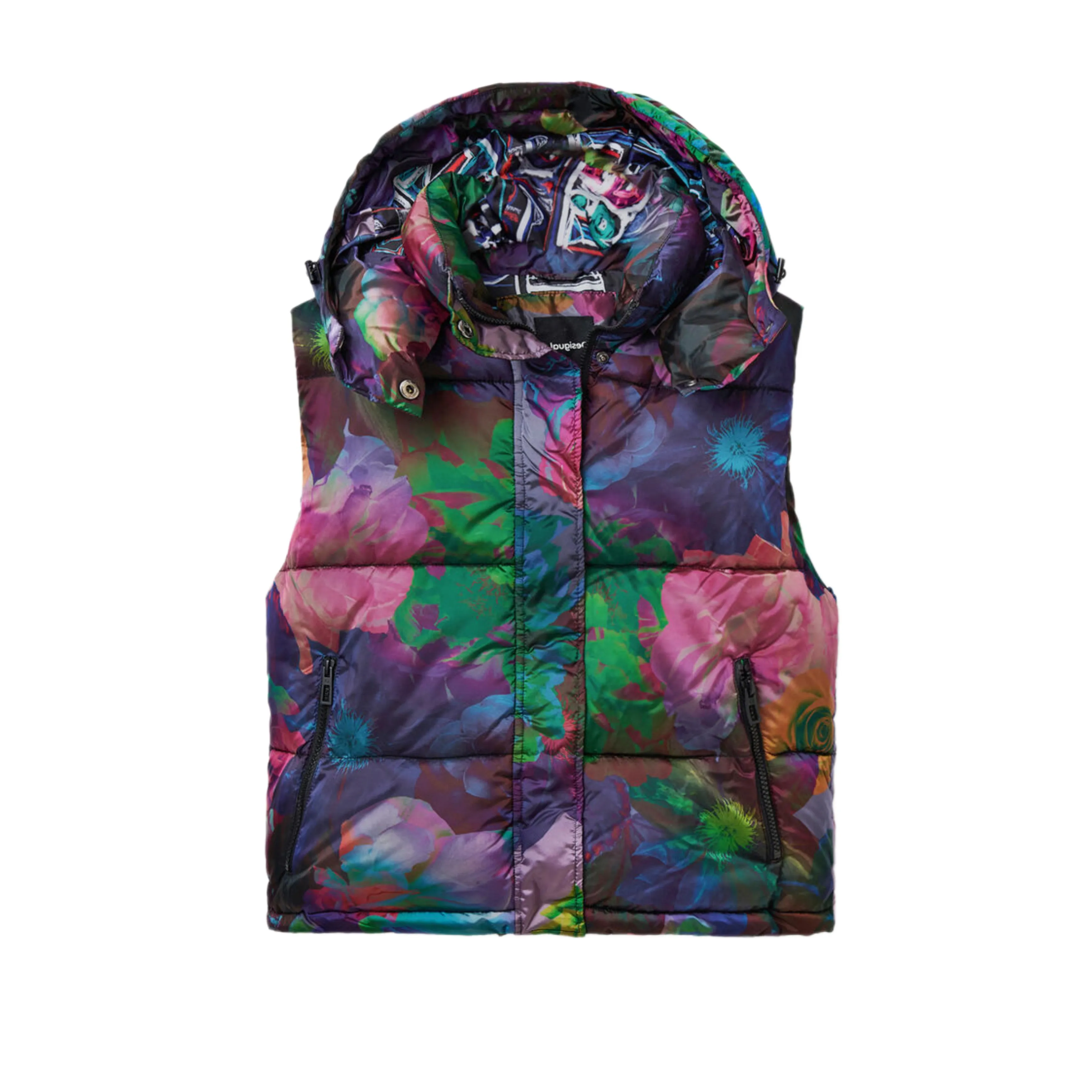 DESIGUAL GARDEN PUFFER VEST