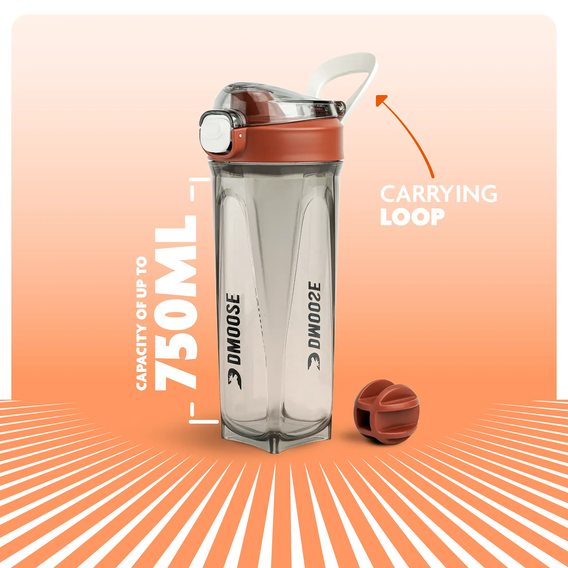 DMoose Workout Shaker Bottle - 750ml