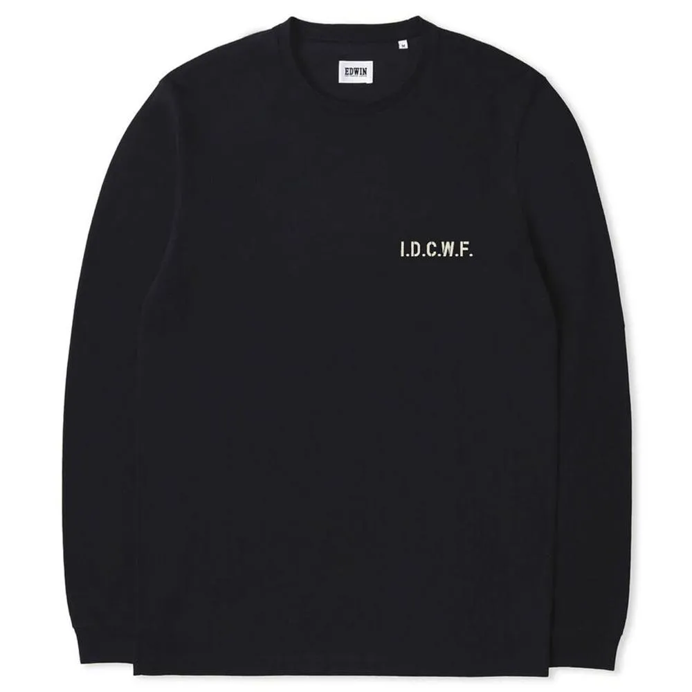 Edwin I.D.C.W.F Long Sleeve T-Shirt - Black