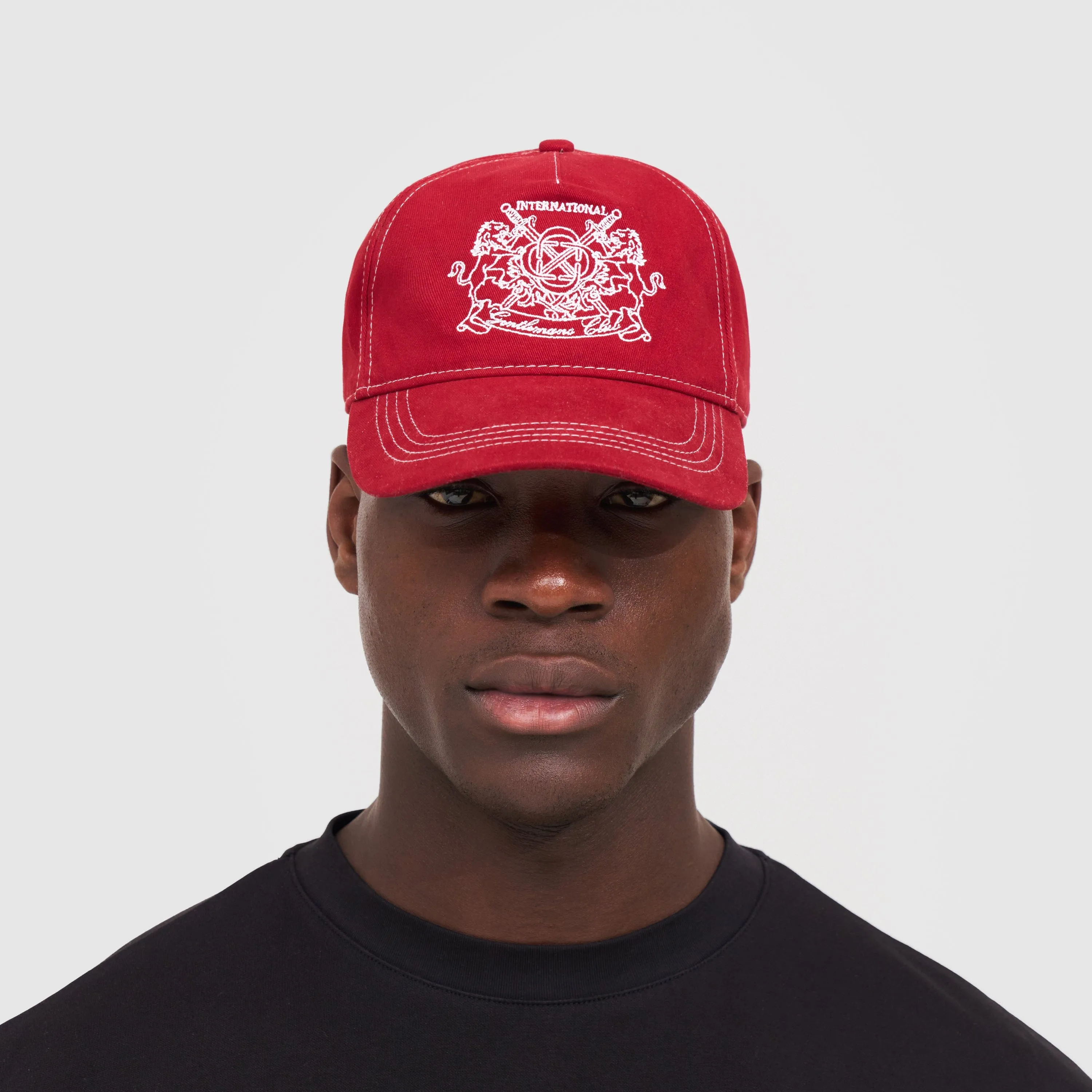 Gentlemen's Club Cap (Red/White)