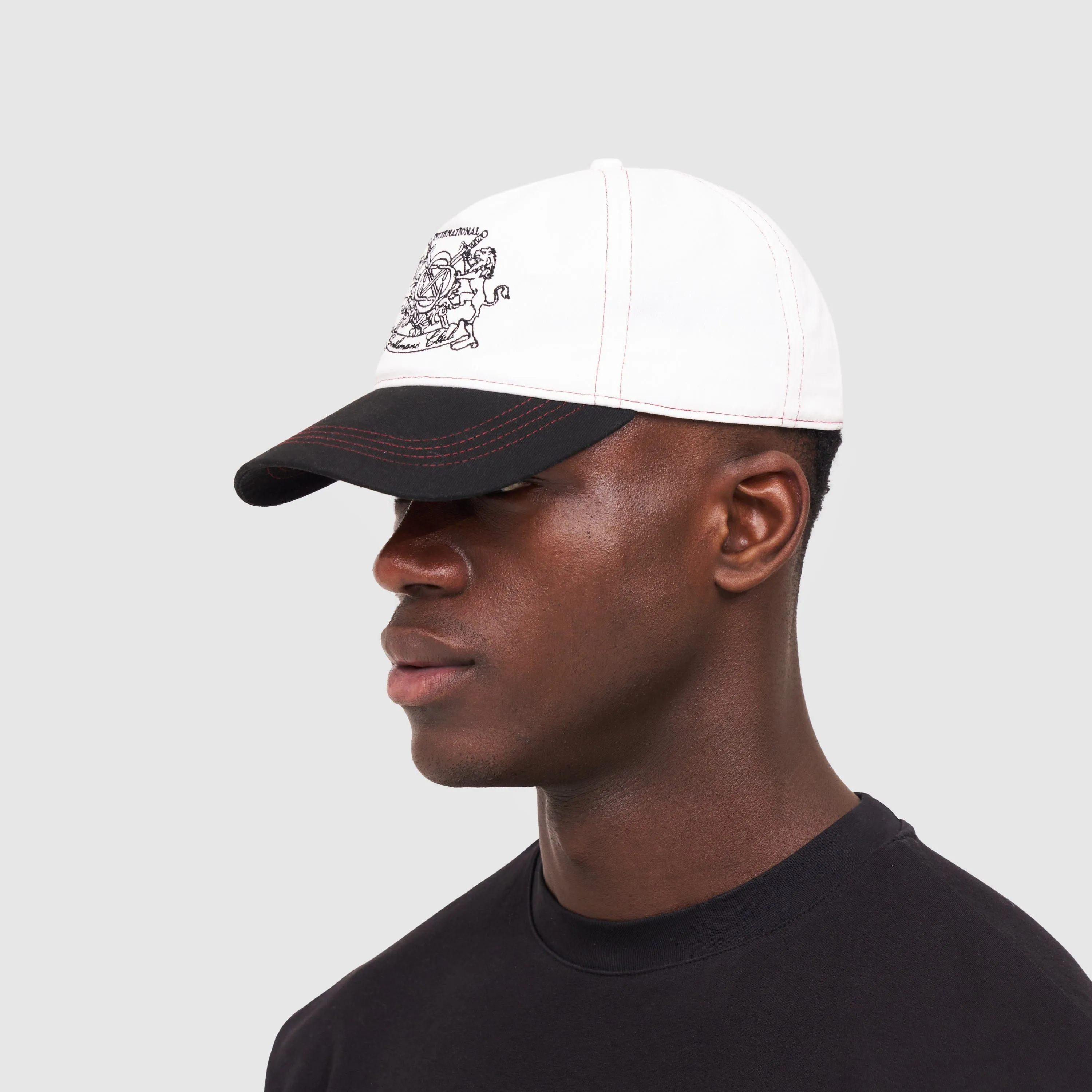 Gentlemen's Club Cap (White/Black)