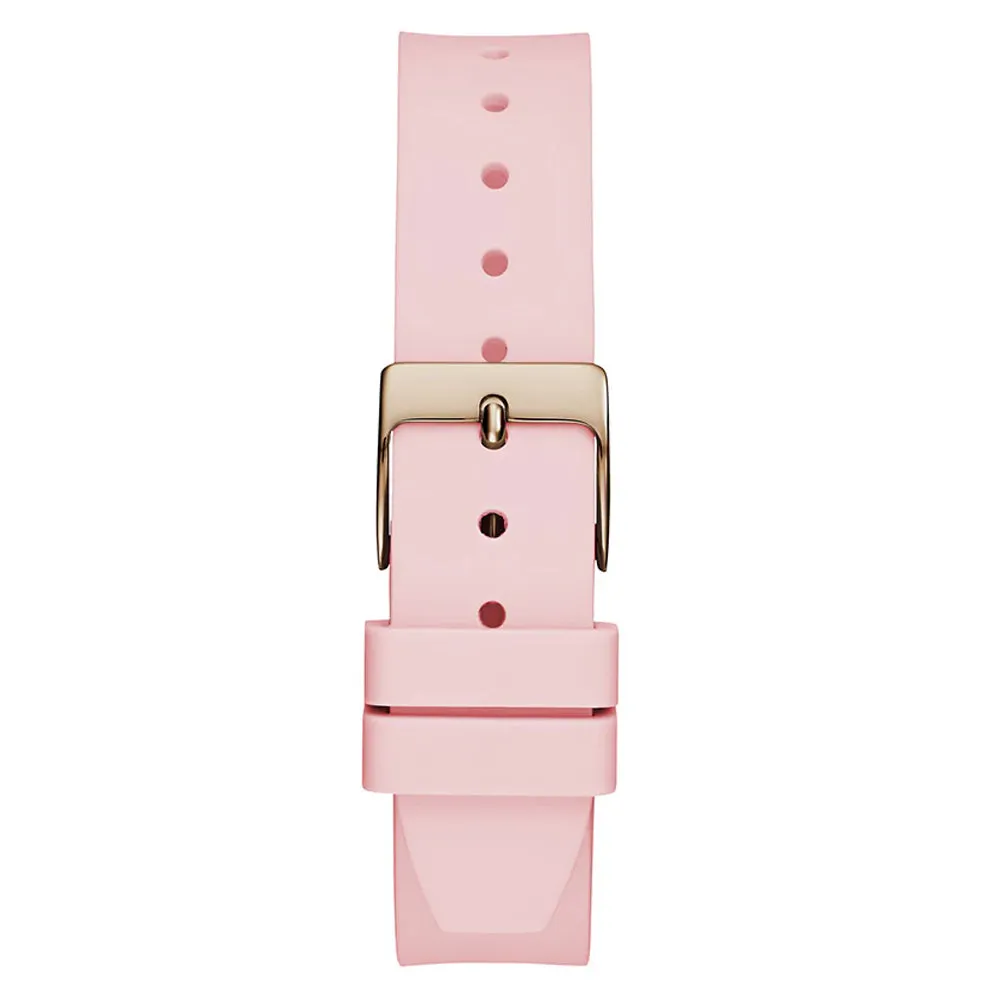 Guess Eve Silicone Pink Strap Ladies Watch GW0658L2