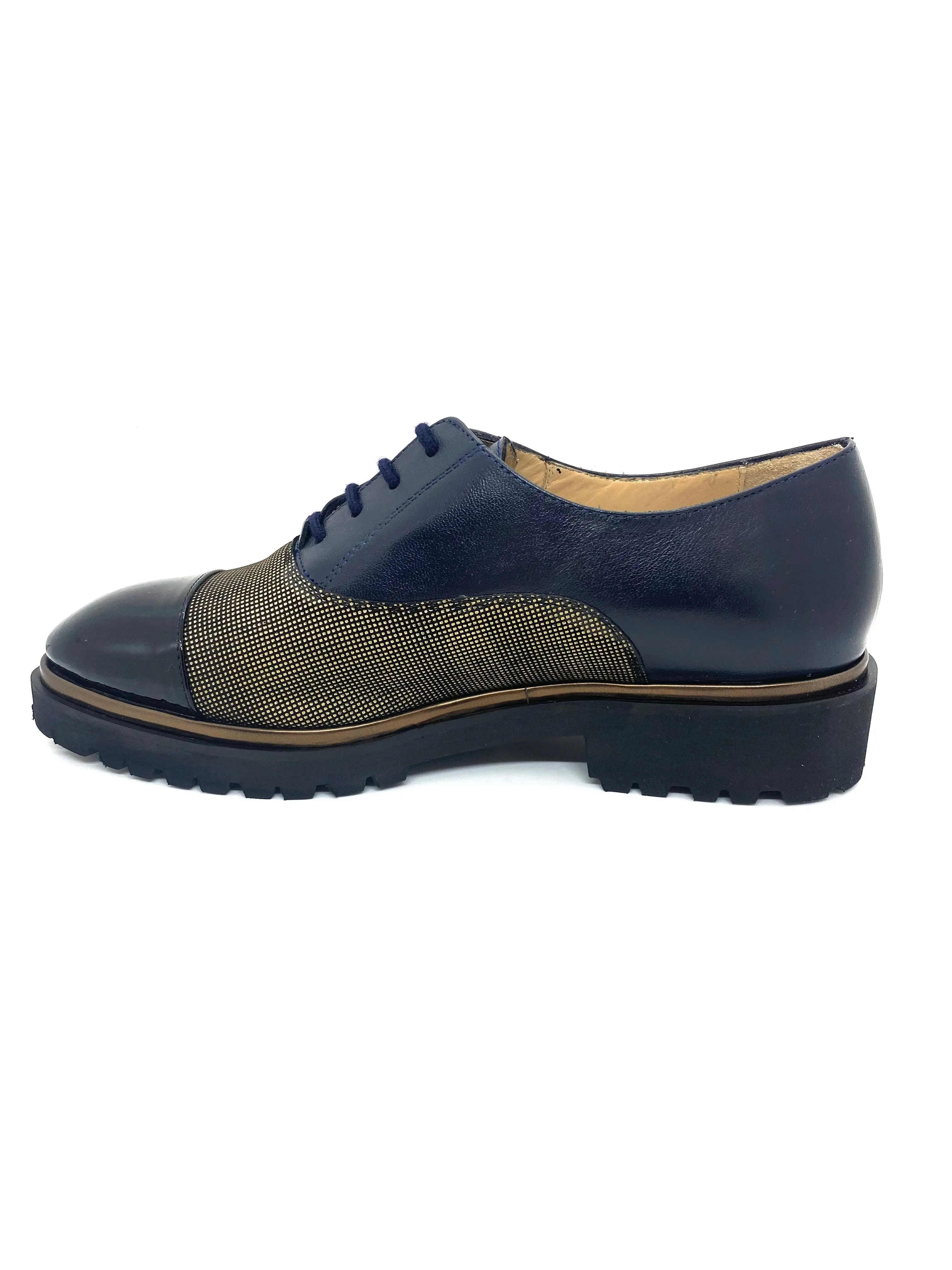 HB Italia Ladies Lace Up Toe Cap Shoe