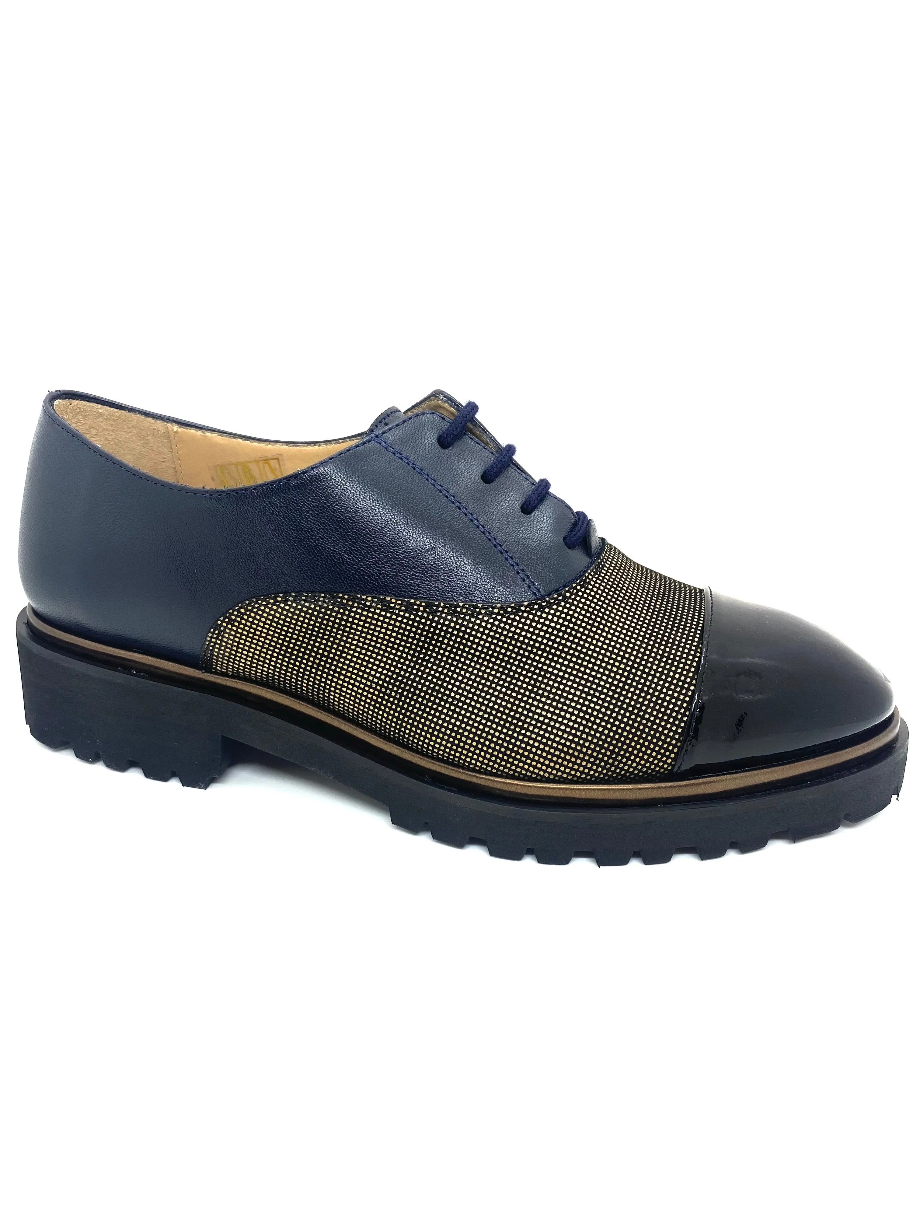 HB Italia Ladies Lace Up Toe Cap Shoe