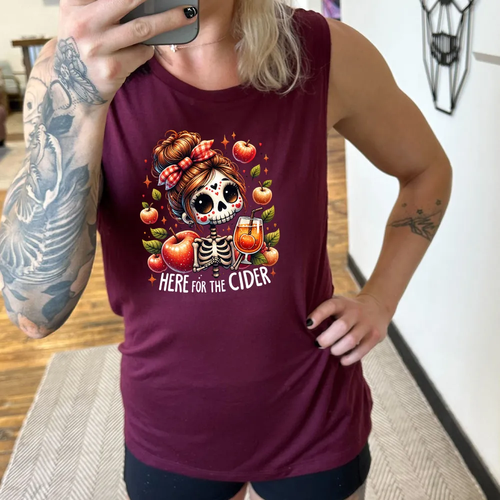 Here For The Cider Muscle Tank