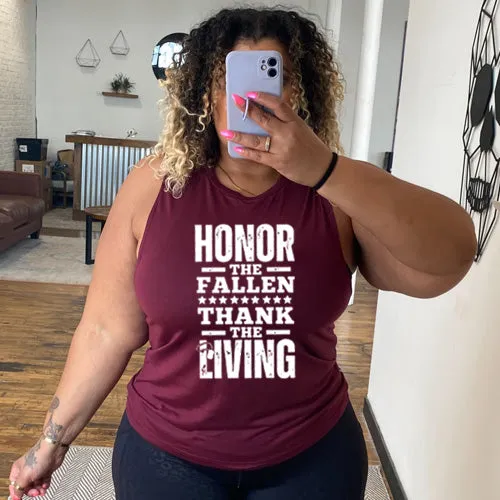 Honor The Fallen Thank The Living Muscle Tank