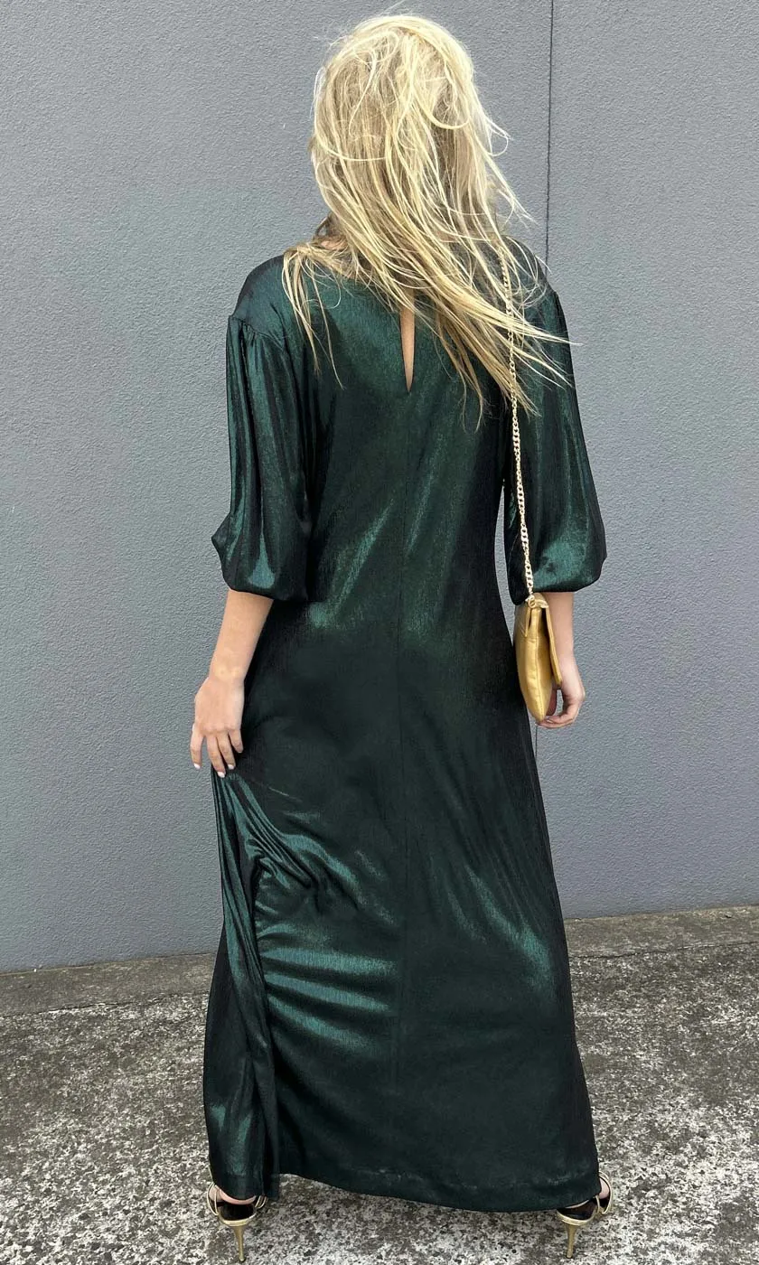 HOSS Mythos Dress - Dark Elegant Green