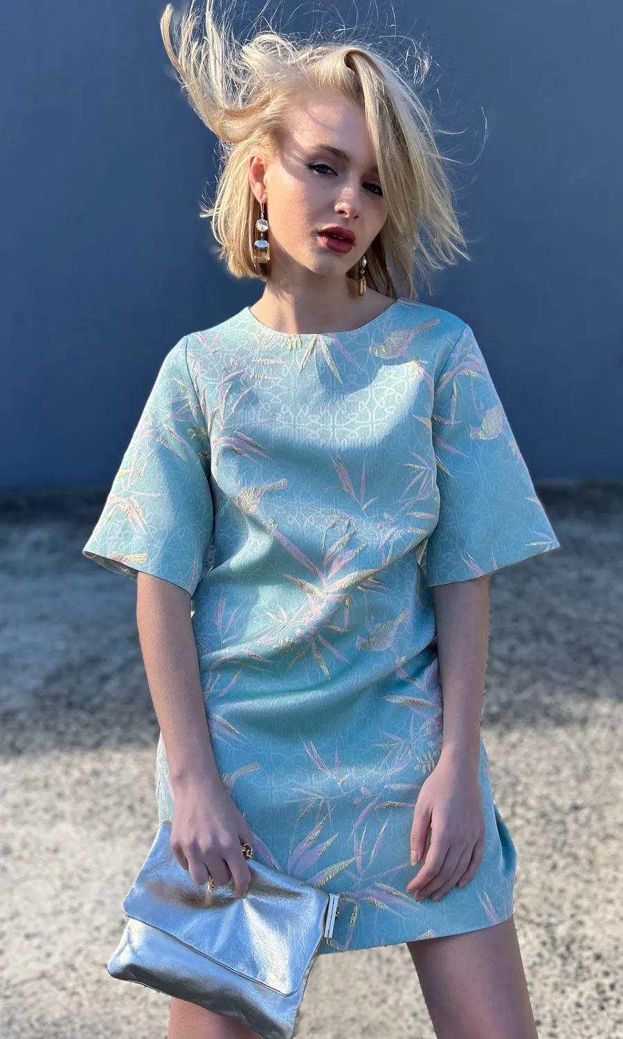 hoss Silk Sky Blue Phillipa Dress - Limited edition