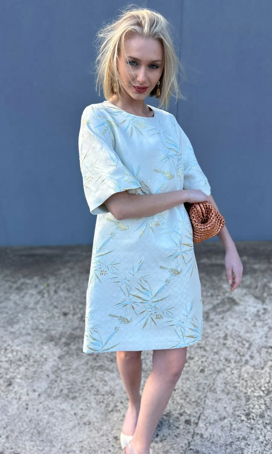 hoss Silk Sky Blue Phillipa Dress - Limited edition