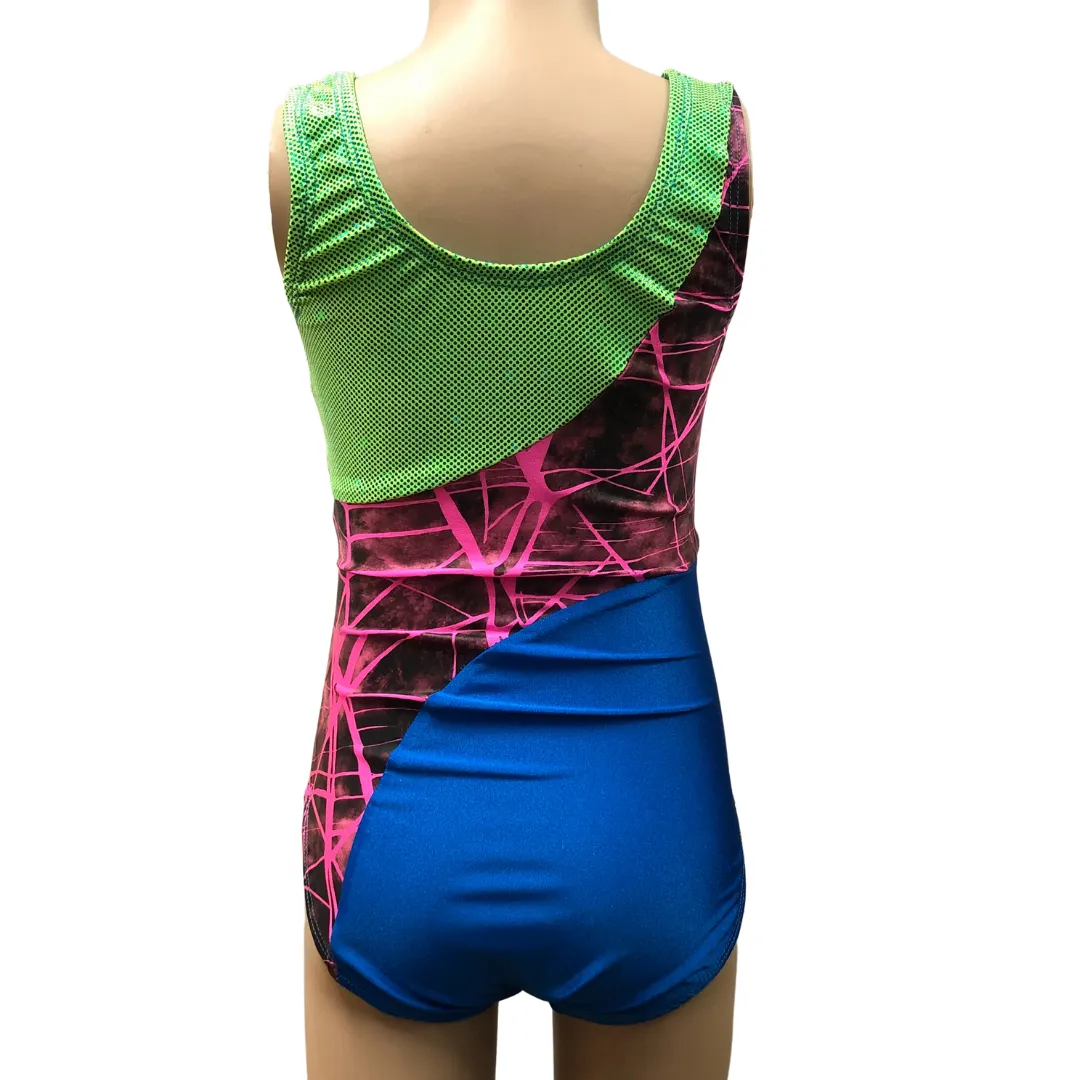 Identity Costuming Fractured Leotard with Scrunchie