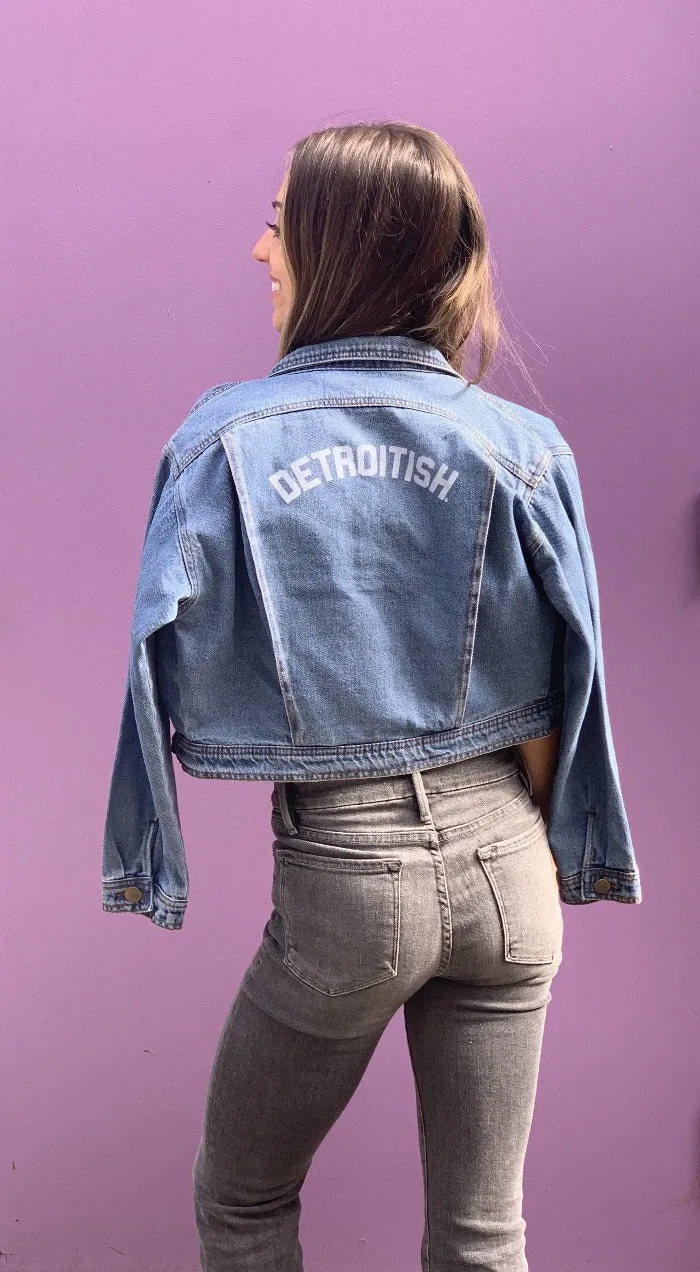 Ink Detroit Detroitish Ladies Jean Jacket