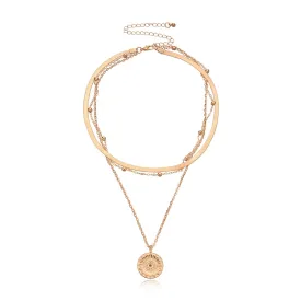 Just Lil Things Artificial Gold Necklace  jltn0760